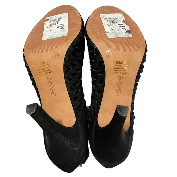 Vince Camuto Krandi Peep Toe Booties - Picture 7 of 7